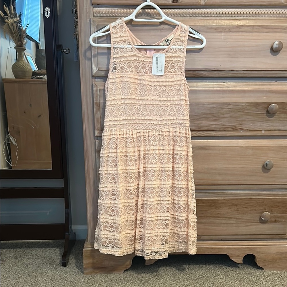 Ya Los Angeles Orange Cream Sleeveless Midi Sundress